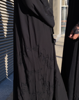 Dubai abaya WITHOUT beads work on sleeves